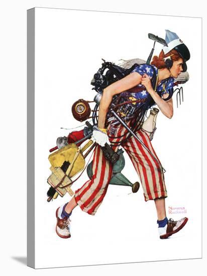 "Rosie to the Rescue", September 4,1943-Norman Rockwell-Stretched Canvas