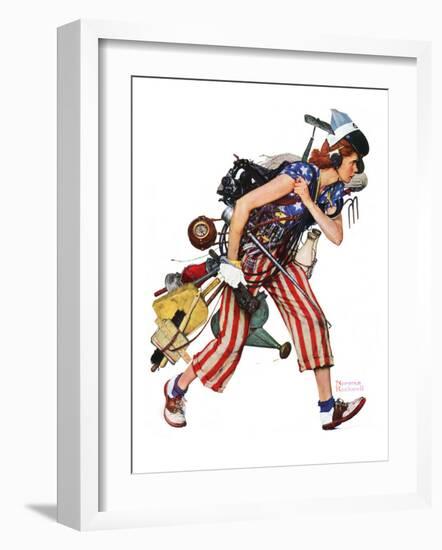 "Rosie to the Rescue", September 4,1943-Norman Rockwell-Framed Giclee Print