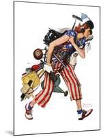 "Rosie to the Rescue", September 4,1943-Norman Rockwell-Mounted Giclee Print