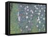 Rosiers sous les arbres-Gustav Klimt-Framed Stretched Canvas