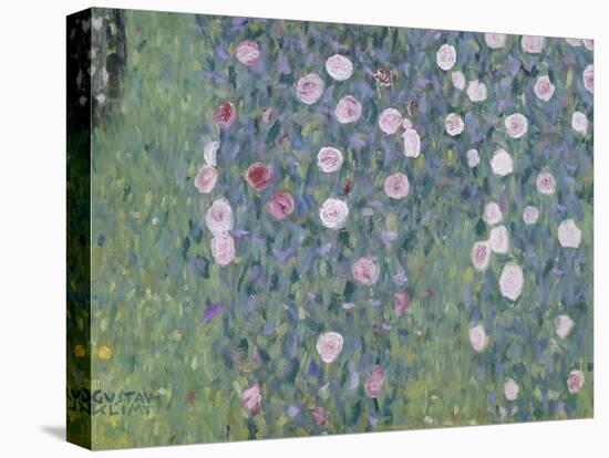 Rosiers sous les arbres-Gustav Klimt-Stretched Canvas