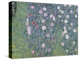 Rosiers sous les arbres-Gustav Klimt-Stretched Canvas