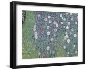 Rosiers sous les arbres-Gustav Klimt-Framed Giclee Print