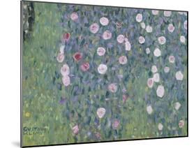 Rosiers sous les arbres-Gustav Klimt-Mounted Giclee Print