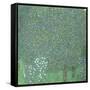 Rosiers sous les arbres-Gustav Klimt-Framed Stretched Canvas