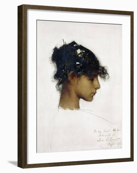 Rosina Ferrara - the Capri Girl, 1878-John Singer Sargent-Framed Giclee Print