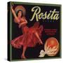 Rosita Brand - Canoga Park, California - Citrus Crate Label-Lantern Press-Stretched Canvas