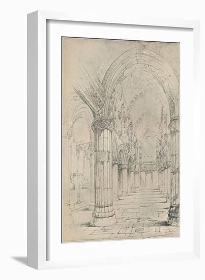 'Roslin Chapel', 1838-John Ruskin-Framed Giclee Print