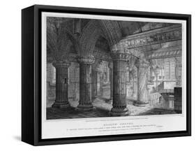 Roslyn Chapel, Engraved by J. Burnett, 1810-Joseph Michael Gandy-Framed Stretched Canvas