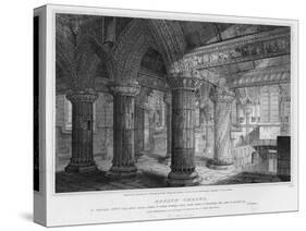 Roslyn Chapel, Engraved by J. Burnett, 1810-Joseph Michael Gandy-Stretched Canvas