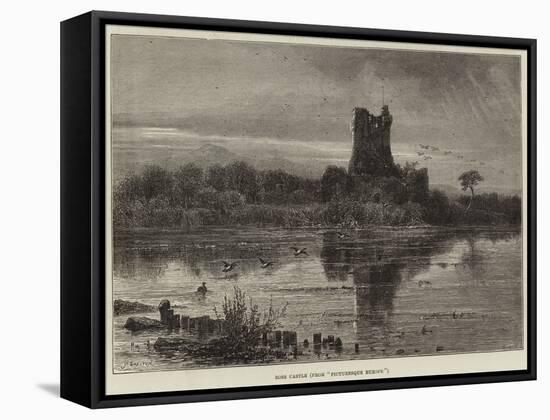 Ross Castle, from Picturesque Europe-null-Framed Stretched Canvas