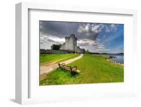 Ross Castle with Empty Bench near Killarney, Co. Kerry Ireland-Patryk Kosmider-Framed Photographic Print