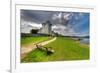 Ross Castle with Empty Bench near Killarney, Co. Kerry Ireland-Patryk Kosmider-Framed Photographic Print