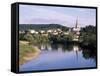 Ross-On-Wye from the River, Herefordshire, England, United Kingdom-David Hunter-Framed Stretched Canvas