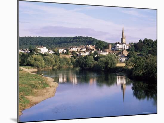 Ross-On-Wye from the River, Herefordshire, England, United Kingdom-David Hunter-Mounted Photographic Print