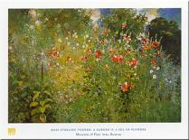 Garden Is A Sea Of Flowers-Ross Sterling Turner-Framed Art Print