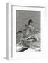 Rossana Podestà on a Rowing Boat-null-Framed Photographic Print