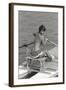 Rossana Podestà on a Rowing Boat-null-Framed Photographic Print