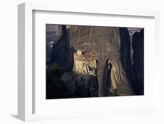 Rossanou Monastery, Meteora, Unesco World Heritage Site, Greece-Charles Bowman-Framed Photographic Print