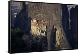 Rossanou Monastery, Meteora, Unesco World Heritage Site, Greece-Charles Bowman-Framed Stretched Canvas
