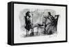 Rossetti Being Sketched by Elizabeth Siddal, September 1853-Dante Gabriel Rossetti-Framed Stretched Canvas