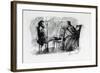 Rossetti Being Sketched by Elizabeth Siddal, September 1853-Dante Gabriel Rossetti-Framed Giclee Print