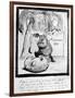 Rossetti Lamenting the Death of His Wombat, 1869 (Pen and Ink on Paper)-Dante Gabriel Rossetti-Framed Giclee Print