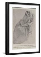 Rossetti's Finest Portrait of His Wife-Dante Gabriel Charles Rossetti-Framed Giclee Print