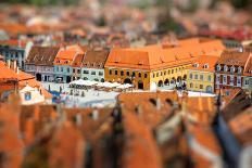 Beautiful Brasov Cityscape Top View in Romania-RossHelen-Photographic Print