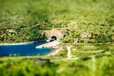 Natural Pools in Charco Azul Resort on La Palma Island on the Sunrise in Spain. Tilt-Shift Effect-RossHelen-Photographic Print