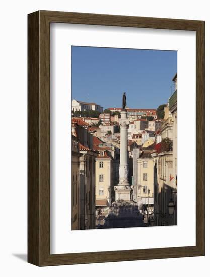 Rossio, Praca de Dom Pedro IV, Baixa, Lisbon, Portugal, Europe-Markus Lange-Framed Photographic Print