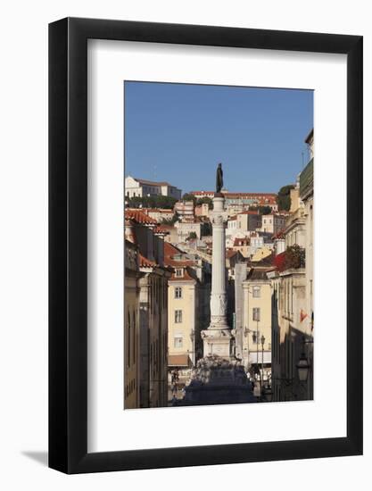 Rossio, Praca de Dom Pedro IV, Baixa, Lisbon, Portugal, Europe-Markus Lange-Framed Photographic Print