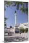 Rossio, Praca Dom Pedro IV, Convento do Carmo Monastery, Baixa, Lisbon, Portugal, Europe-Markus Lange-Mounted Photographic Print