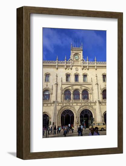 Rossio Railway Station, Lisbon, Portugal, South West Europe-Neil Farrin-Framed Photographic Print