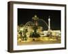 Rossio Square (Dom Pedro Iv Square) at Night, Lisbon, Portugal, Europe-Yadid Levy-Framed Photographic Print