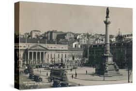 Rossio Square, Lisbon, Portugal, 1936-null-Stretched Canvas