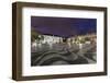 Rossio Square, Night Photography, Lisbon, Portugal-Axel Schmies-Framed Photographic Print