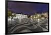 Rossio Square, Night Photography, Lisbon, Portugal-Axel Schmies-Framed Photographic Print