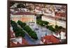 Rossio square or Praca Dom Pedro IV, the heart of the historic centre at twilight. Lisbon, Portugal-Mauricio Abreu-Framed Photographic Print