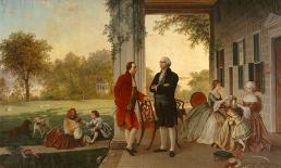 Washington and Lafayette at Mount Vernon, 1784, 1859-Rossiter & Mignot-Stretched Canvas