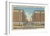 Rosslyn Hotels, Downtown Los Angeles-null-Framed Art Print