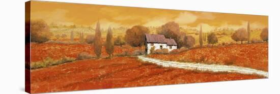 Rosso Papavero-Guido Borelli-Stretched Canvas