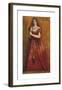 Rosso Vestita (Dressed in Red)-Dante Gabriel Rossetti-Framed Premium Giclee Print