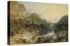 Rosthwaite Bridge, Borrowdale-J. M. W. Turner-Stretched Canvas