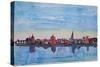 Rostock Germany Harbour View in Baltic Sea-Markus Bleichner-Stretched Canvas