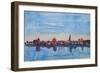 Rostock Germany Harbour View in Baltic Sea-Markus Bleichner-Framed Art Print