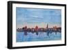 Rostock Germany Harbour View in Baltic Sea-Markus Bleichner-Framed Art Print