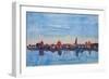 Rostock Germany Harbour View in Baltic Sea-Markus Bleichner-Framed Art Print