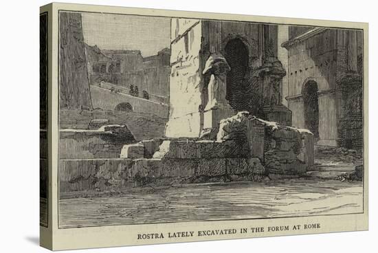 Rostra Lately Excavated in the Forum at Rome-null-Stretched Canvas