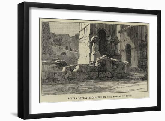 Rostra Lately Excavated in the Forum at Rome-null-Framed Giclee Print